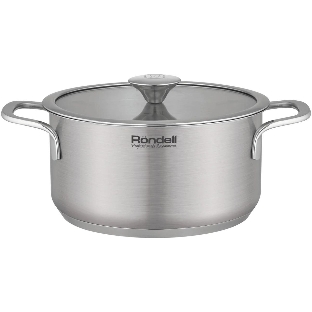 Кастрюля Rondell Modern RDS-1746, 2л, 18см, с крышкой, стальной