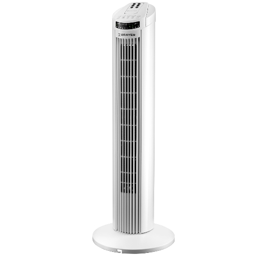 Колонный вентилятор BRAYER BR4958WH, механ.упр.,пульт ДУ,вращение90°,мощ-ть50Вт,защита от перегрева
