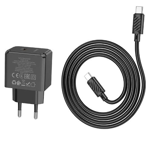 Сетевое зарядное устройство HOCO (6942007603843) CS13Aaa 1Type-C PD 20W, черный