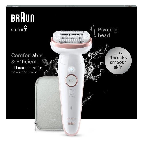 Электрический эпилятор BRAUN SES9-000 розовое золото/белый