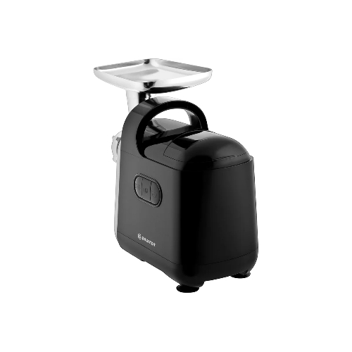 Мясорубка электрическая BRAYER 1602BR черный, 2000 Вт, 2.0 кг/мин, реверс, защита от перегрузки, металлический лоток, насадки - 5