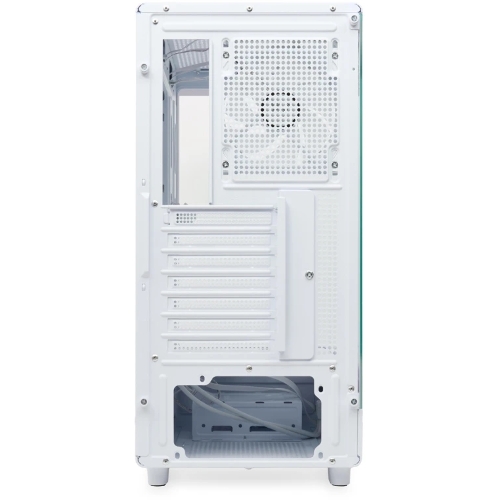 Компьютерный корпус HSPD F510, Panoramic Mid Tower, белый, TG, 0.5 SPCC, 3x120мм ARGB ATX, mATX, mITX 180/280/160мм 1x2.5