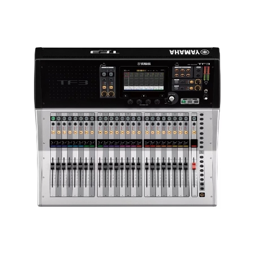 Микшер Yamaha TF3 ZG70960 цифровой, 24 аналоговых XLR/TRS MIC/LINE + 2 аналоговых RCA стерео линейных входа, 16 аналоговых XLR выходов, 25 моторизированных фейдера, 48 входных микшируемых каналов, USB 2.0