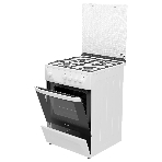 Плита газовая Darina 1D GM141 007 W белый, конфорок 4 шт, духовка 50 л, 60 см x 85 см x 60 см
