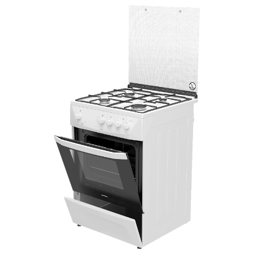 Плита газовая Darina 1D GM141 007 W белый, конфорок 4 шт, духовка 50 л, 60 см x 85 см x 60 см