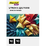 Бумага цветная Silwerhof тонир. 10 л. 10цв. A4 CREATE 80г/м2 папка