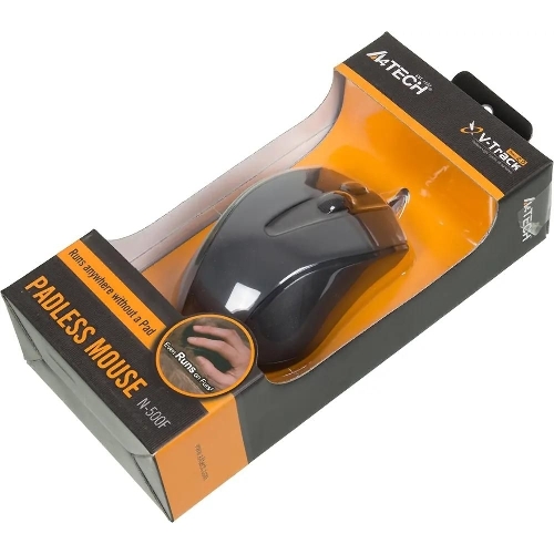 Мышь проводная A4Tech N-500F серый глянец/черный, 1200 dpi, USB, кнопки - 4