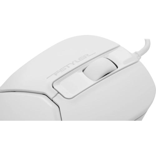 Мышь проводная A4Tech Fstyler FM12S белый, 1200 dpi, USB, кнопки - 3