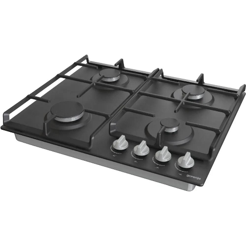 Газовая варочная панель Gorenje G641EXB, 4 конфорки, металл, черный