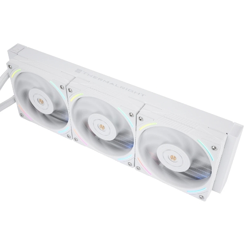 Система жидкостного охлаждения Thermalright Frozen Vision 360 V2 (360мм, LED, White, ARGB/Fans: 3x120мм, 69CFM, 27dBA, 2150RPM/Pump height 60мм, 23dBA, 3000RPM, Rad thickness 27мм/S: 1700, 1200, 1851, 115X, 2011, 2066, AM5, AM4)