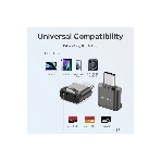 Кард-ридер Vention CLMH0/серый/OTG USB 2.0 CM/MicroSD/USB Type-C/металл