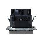 Розетка 1-местная IEK BRITE РЮш11-1-БрА (BR-R14-16-U22-018-K47) с заземлением, с защитными шторками, 16А, с USB A+C 18 Вт, алюминий