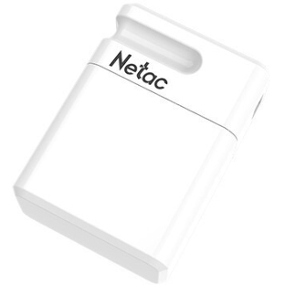 Флешка USB Netac U116 mini (NT03U116N-064G-32WH), 64Gb, USB 3.2, R/W 90/30, белый
