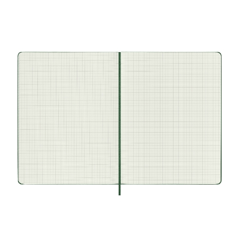 Блокнот MOLESKINE Classic, 192стр, в клеточку, твердая обложка, зеленый qp091k15