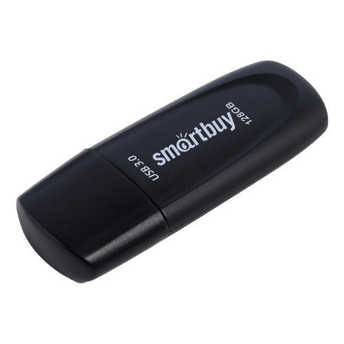Флешка USB Smartbuy Scout black (SB128GB3SCK), 128Gb, USB 3.0, R/W 100/40, черный