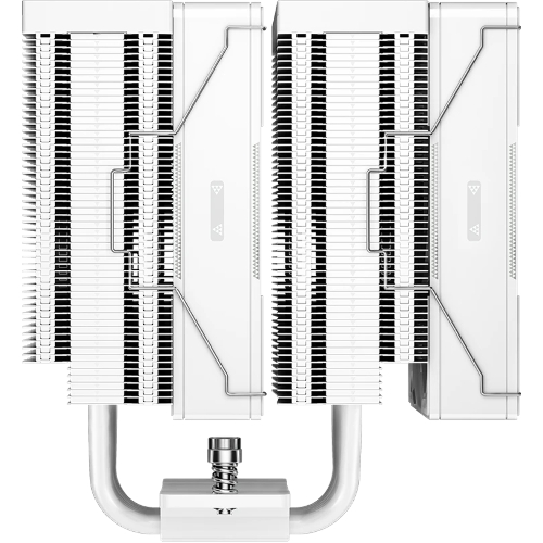 Кулер для процессора PCCooler RZ620 WH (260W, 4-pin PWM, 158мм, Al/Cu, 6x6мм, 2x120мм, 86.73CFM, 32dBA, 1800RPM, S: 1851/1700/1200/115X, AM5/AM4, белый)