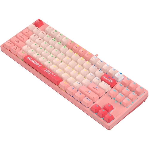 Клавиатура проводная A4Tech Bloody S87 Energy (S87 USB ENERGY PINK) USB розовый