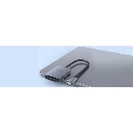 Кард-ридер Netac Flash WK12/серый/SD/SDHC/SDXC/microSD/microSDHC/microSDXC/USB 3.0 Type-C/пластик