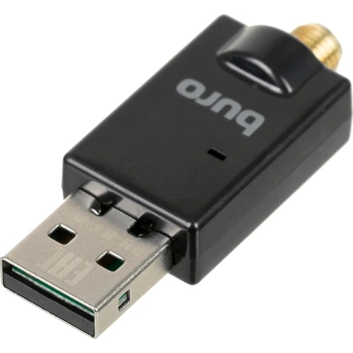 Адаптер USB Buro Bluetooth 5.0+EDR class 1 100м черный