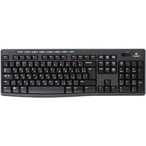 Комплект клавиатура+мышь Logitech MK270 беспроводной, USB, 1000 DPI, чёрный