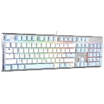 Клавиатура проводная A4Tech Fstyler FS100 Neon, USB, синий/белый