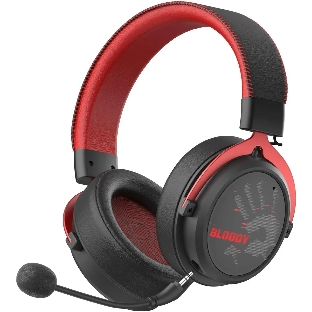 Гарнитура Bloody MR590 Sports Red красный/чёрный, беспроводная + проводная, Bluetooth, до 35 ч