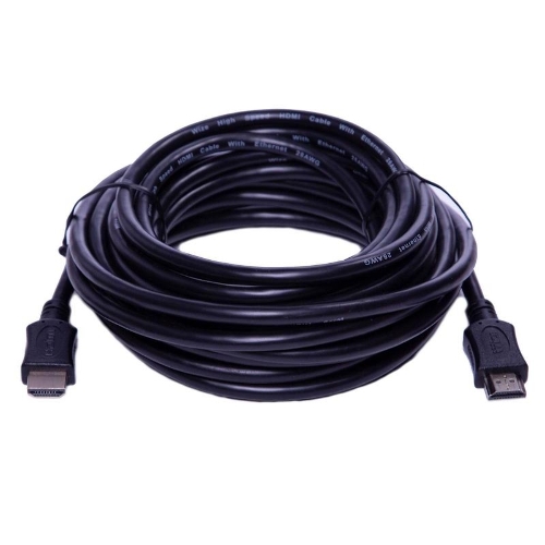 Кабель HDMI C-HM-HM-5M Wize, 5 м, v.2.0, 19M/19M, позол.разъемы, экран, черный, пакет