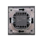 Выключатель Kranz STRONG 1 кл проходной (переключатель) с подсветкой 10А с/у антрацит