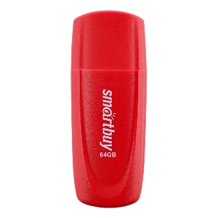 Флешка USB Smartbuy Scout Red (SB064 Gb2SCR), 64Gb, USB 2.0,  красный