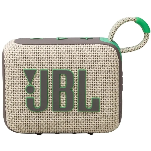 Портативная акустика JBL Go 4 бежевый/зеленый 4.2W 1.0 BT 850mAh
