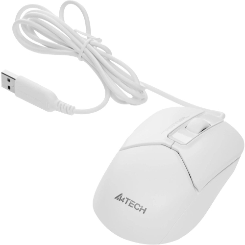 Мышь проводная A4Tech Fstyler FM12S белый, 1200 dpi, USB, кнопки - 3
