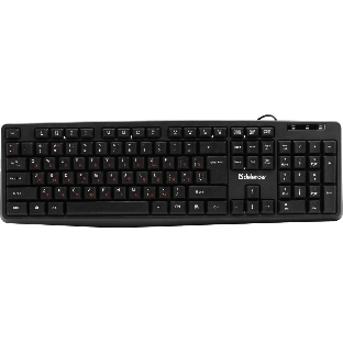 Клавиатура проводная Defender Concept HB-164, USB, черный