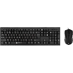Комплект клавиатура+мышь Oklick 620M проводной, USB, 1200 DPI, чёрный