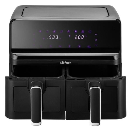Аэрогриль Kitfort КТ-2265 8.6л 2700Вт черный/серебристый