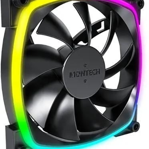 Вентилятор для корпуса Montech AX120 ARGb 120х120x25 черный 4-pin 27дБ (AX120 PWM BLACK) Ret
