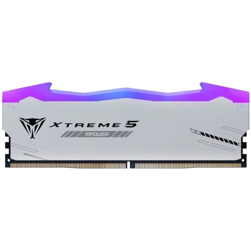 Оперативная память Patriot Viper Xtreme 5, DDR5, 32Gb (2x16GB), 6000MHz, CL30, DIMM, с радиаторами, RGb, серебристый