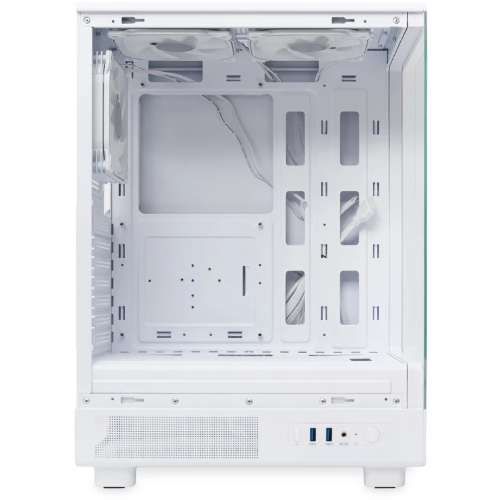 Компьютерный корпус HSPD F510, Panoramic Mid Tower, белый, TG, 0.5 SPCC, 3x120мм ARGB ATX, mATX, mITX 180/280/160мм 1x2.5