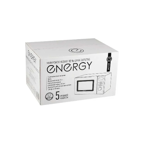 Микроволновая печь Energy EMW-20707EG белый, 20 л, 700 Вт, переключатели - кнопки, поворотный механизм