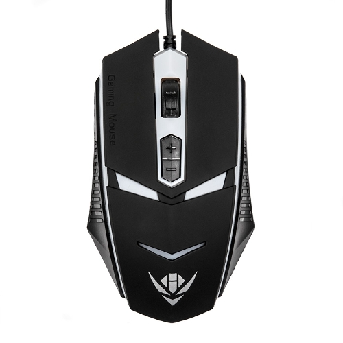 Мышь проводная Nakatomi MOG-02U черный, 1600 dpi, USB, кнопки - 5