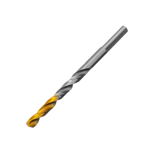 Сверло спиральное по металлу Denzel 5 x 86мм, Р6М5, Golden Tip