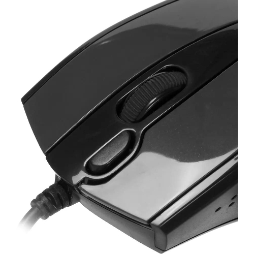 Мышь проводная A4Tech N-500F серый глянец/черный, 1200 dpi, USB, кнопки - 4