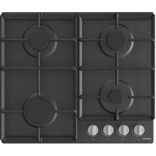 Газовая варочная панель Gorenje G641EXB, 4 конфорки, металл, черный