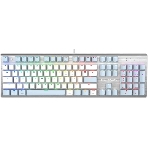 Клавиатура проводная A4Tech Fstyler FS100 Neon, USB, синий/белый