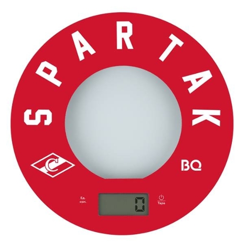 Весы кухонные BQ KS1007 Spartak, красный/рисунок