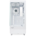 Компьютерный корпус HSPD F510, Panoramic Mid Tower, белый, TG, 0.5 SPCC, 3x120мм ARGB ATX, mATX, mITX 180/280/160мм 1x2.5