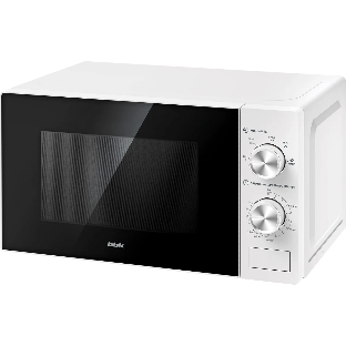 Микроволновая печь BBK 20MWS-763M/W белый, 20 л, 700 Вт, переключатели - поворотный механизм