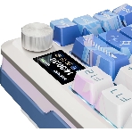 Клавиатура Redragon Flekact Pro гибридная, USB Type-A, Bluetooth, радиоканал, фиолетовый