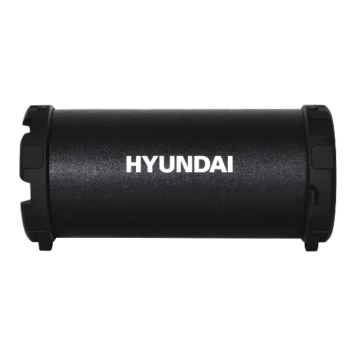 Колонка портативная Hyundai H-PAC220 черный/голубой 10W 1.0 BT/3.5Jack/USB
