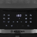 Аэрогриль Brayer BR2040 черный, 1800 Вт, 10 л, сенсор, 12 программ