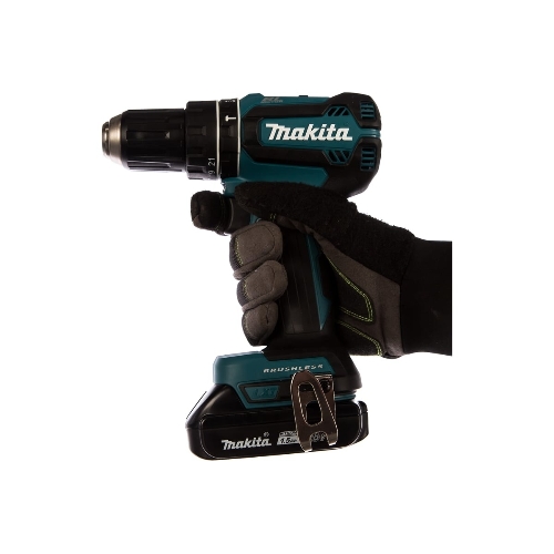 Аккумуляторная дрель-шуруповерт Makita DHP485SYE б\щет, 18В, 2х1.5 А·чLi-ion, БЗП-13мм,0-500\1900об\м, 50\25Нм